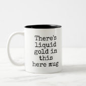 液体おもしろい金ゴールドマググ ツートーンマグカップ (左)