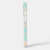 液体っぽい疑似ホログラフィック虹色テクスチャ Case-Mate iPhoneケース (裏面 / 左)