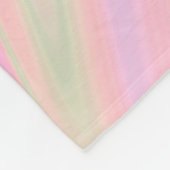 液体のカラフルの抽象芸術の虹 フリースブランケット (角)