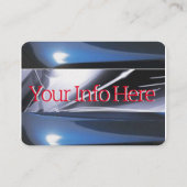 液体のガラス自動車 名刺 (裏面)