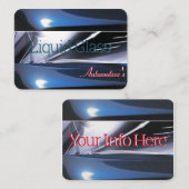 液体のガラス自動車 名刺 (正面/裏面)