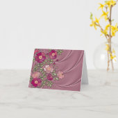 液体のサテンの楽観的なノートまたは挨拶状 カード (黄色い花)