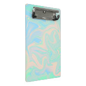 液体のフェイクなレーザー光線写真虹色の質 ミニクリップボード (アングル)