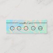 液体のフェイクなレーザー光線写真虹色の質 ロイヤリティカード (正面)