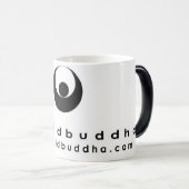 液体の仏の変形させるロゴのマグ モーフィングマグカップ (正面右)