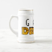 液体の原子格納容器のGameDrunkのコップ ビールジョッキ (左)