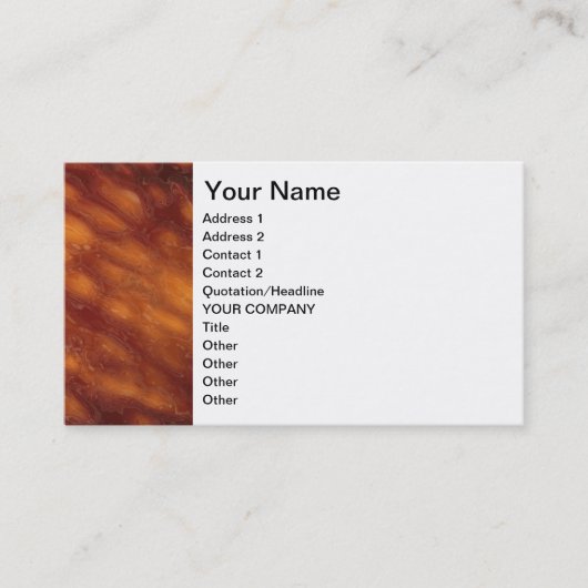 液体の夕日 名刺 (正面)