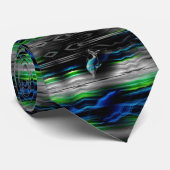 液体の振動イルカのネオン ネクタイ (ロール)