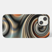 液体の水銀と錆 2 iPhoneケース (裏面横)