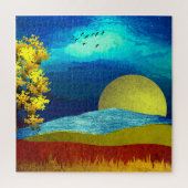 液体の空の風景 ジグソーパズル (縦)