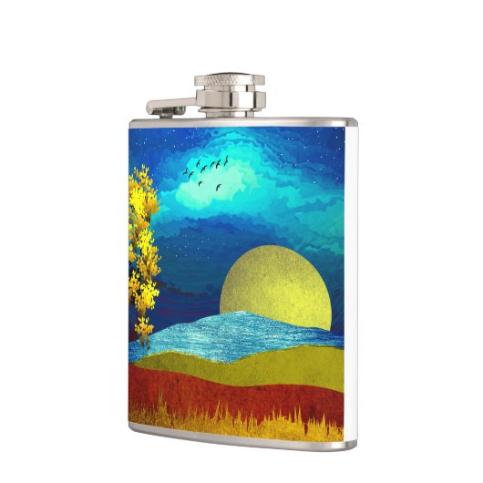 液体の空の風景 フラスク (左)