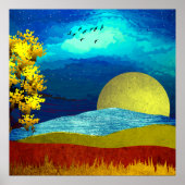 液体の空の風景 ポスター (正面)