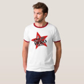 液体の英雄-クラシックで赤いラベル Tシャツ (正面フル)
