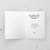 液体の薬を持つナースは健康なカードを得ます カード (内部)