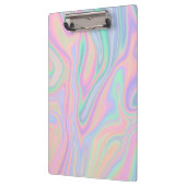 液体の虹色のユニコーン色のデザイン クリップボード (左)