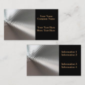 液体の金ゴールドのさざ波の名刺 名刺 (正面/裏面)