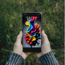 液体の飛び散る色 ポスター