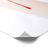 「液体の魅力」半透明シルエットのウォールアート ポスター (角)