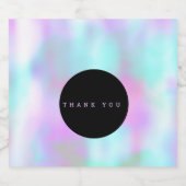 液体はっきりしたインク大理石ピカラフルンク結婚ズ リキュールボトルラベル (シングルラベル)