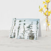 液体は空白のなカードをマストを立てっています カード (黄色い花)