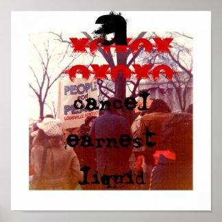 液体をキャンセル ポスター