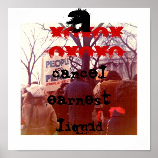 液体をキャンセル ポスター (正面)