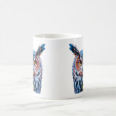 液体インクフクロウの明るい羽 コーヒーマグカップ (中央)