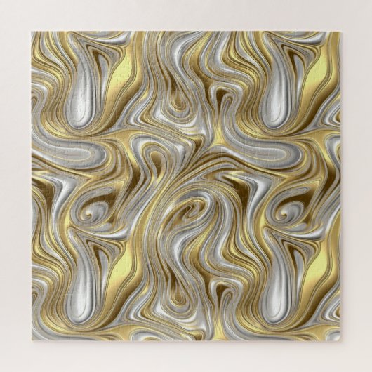液体エレガンス – 金属の液体パターン ジグソーパズル (縦)