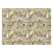 液体エレガンス – 金属の液体パターン テーブルクロス (正面(横))