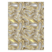 液体エレガンス – 金属の液体パターン テーブルクロス (正面)