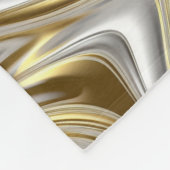 液体エレガンス – 金属の液体パターン フリースブランケット (角)