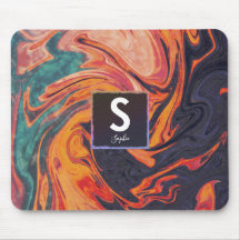 液体エレガント大理石名モノグラム