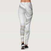 液体エレガント金ゴールドグリッター大理石パターン レギンス (裏面)