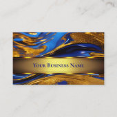 液体エレガント金ゴールドブ王室のルー抽象芸術 名刺 (正面)