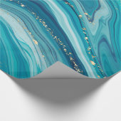 液体カラフル大理石模様包み紙 ラッピングペーパー (角)