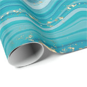 液体カラフル大理石模様包み紙 ラッピングペーパー (ロールコーナー)