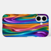 液体カラフル#4 - iPhone 16ケース Case-Mate iPhoneケース (裏面 (横))