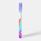液体カラーネオン抽象芸術 iPhoneケース (右側面)