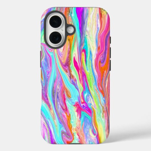 液体カラーネオンiPhoneケース Case-Mate iPhoneケース (裏面)