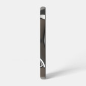 液体クロム流れ抽象芸術金属 SAMSUNG GALAXYケース (左側面)