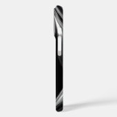 液体クロームの流れ - 抽象的なメタリックテクスチャ Case-Mate iPhoneケース (裏面 / 左)
