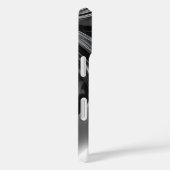 液体クロームの流れ - 抽象的なメタリックテクスチャ Case-Mate iPhoneケース (裏面 / 右)