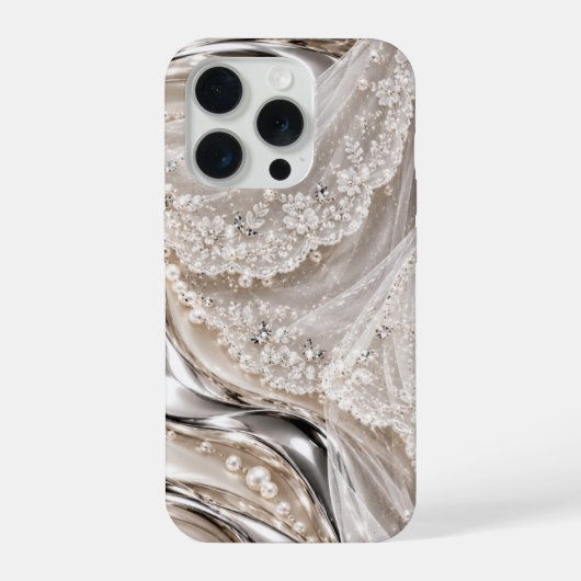 液体クロームベールテーマ iPhoneケース (裏面)
