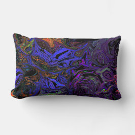 液体グラフィティパープル ランバークッション