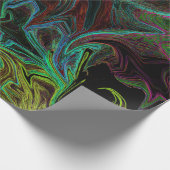 液体グラフィティ白熱［赤熱］光を放つイエロー ラッピングペーパー (角)