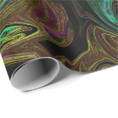 液体グラフィティ白熱［赤熱］光を放つイエロー ラッピングペーパー (ロールコーナー)