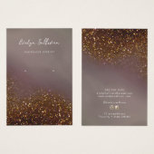 液体グリッターデザインジュエリー表示カード (正面&裏面)