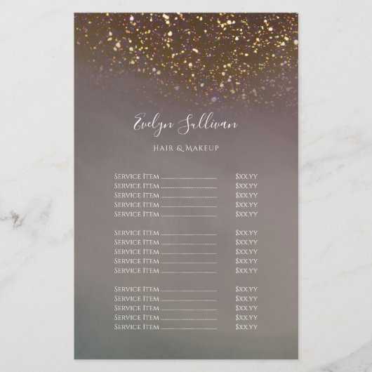 液体グリッターデザイン価格表フライヤー チラシ (正面)