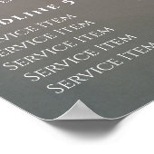 液体グリッターデザイン価格表ポスター ポスター (角)