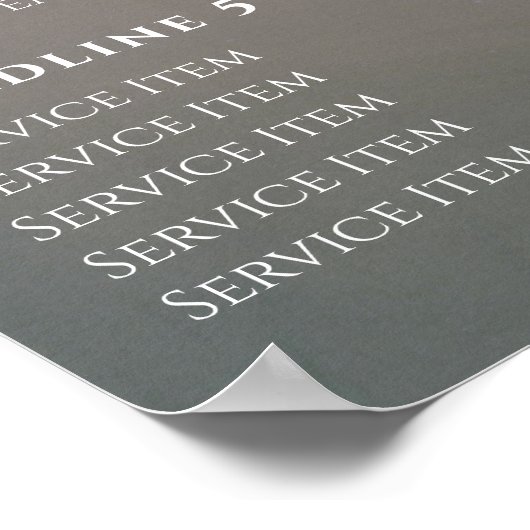 液体グリッターデザイン価格表ポスター ポスター (角)